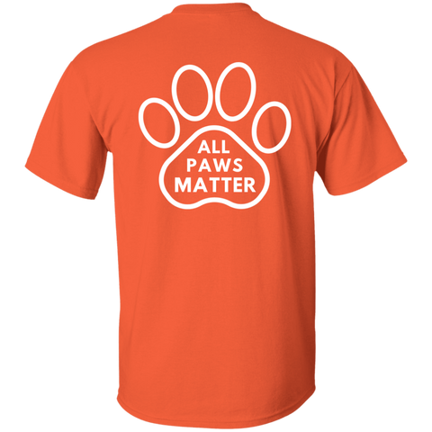 ALL PAWSMATTER PAW WHT (ON BACK)