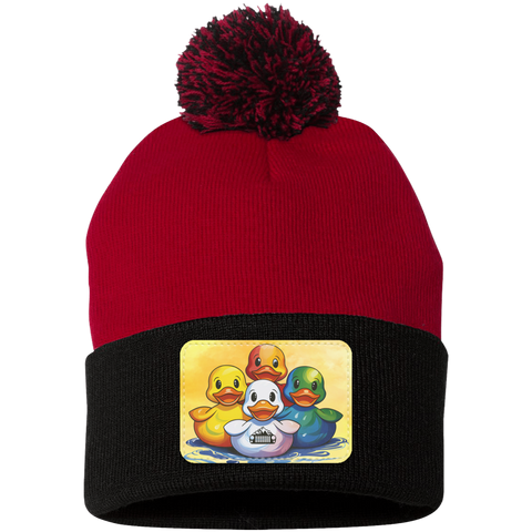 DUCKS Pom Pom Knittted Beanie