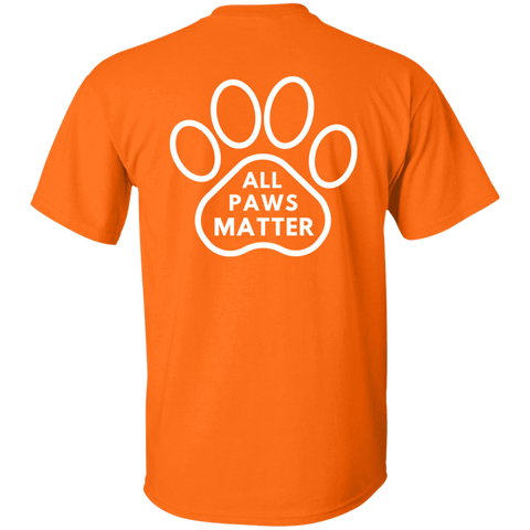 ALL PAWSMATTER PAW WHT (ON BACK)