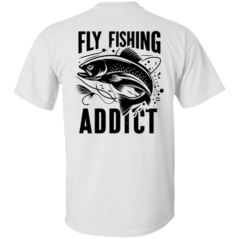 FLY FISHING ADDICT (ON BACK)