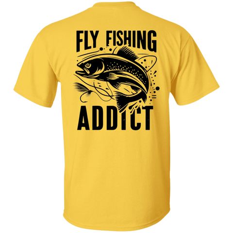 FLY FISHING ADDICT (ON BACK)