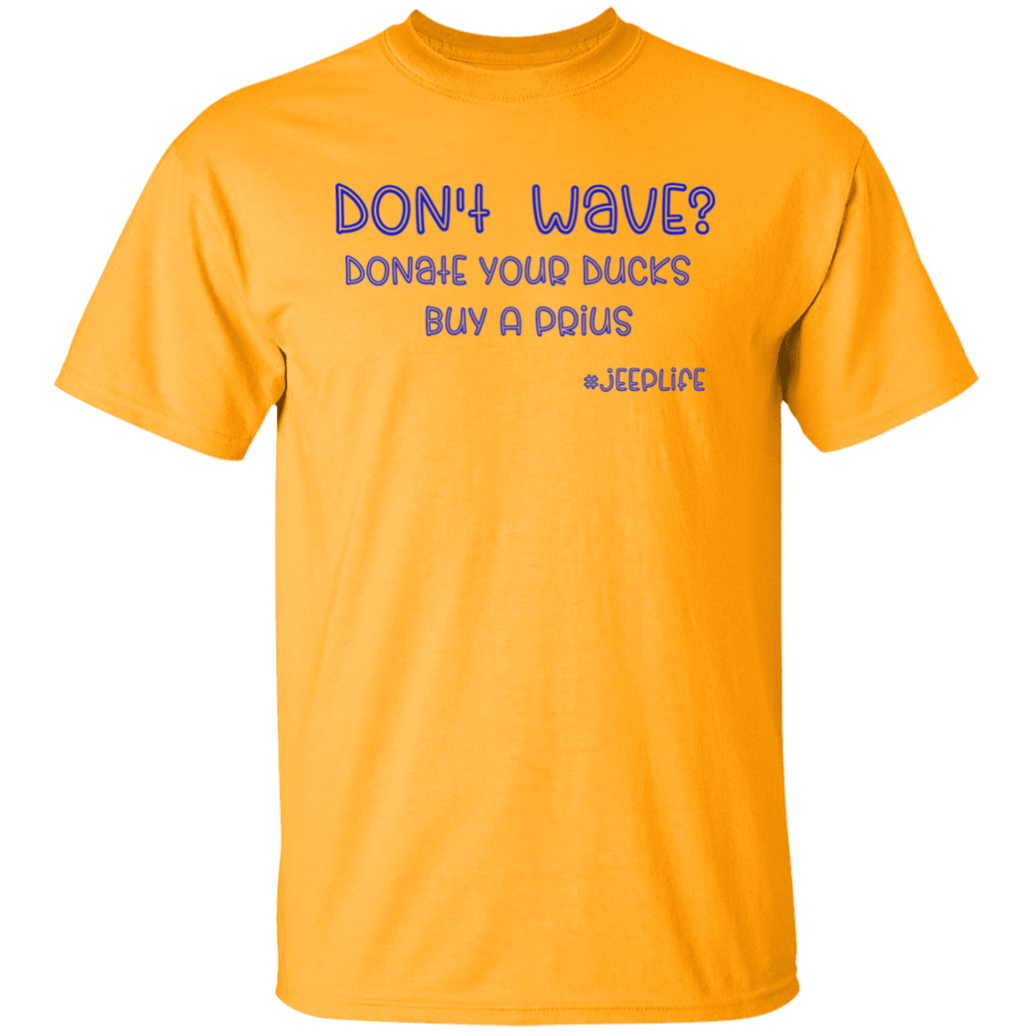 Donate Ducks Blue Letters (Design on Front)