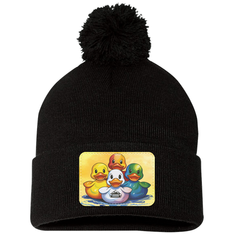 DUCKS Pom Pom Knittted Beanie