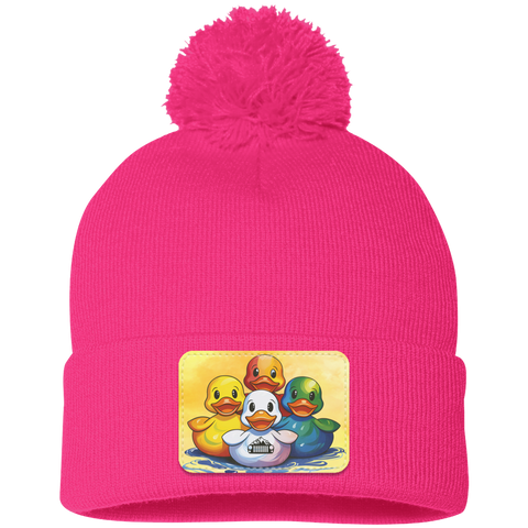 DUCKS Pom Pom Knittted Beanie