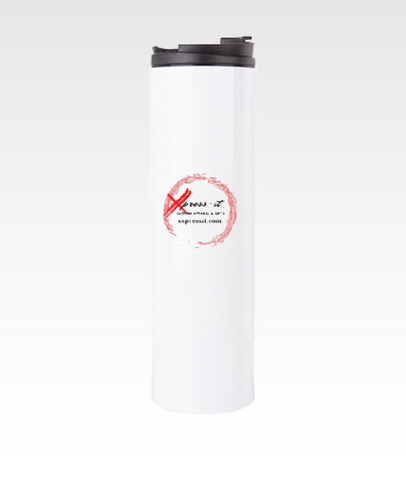 20oz Slim Tumbler with Screw on Flip Top Lid