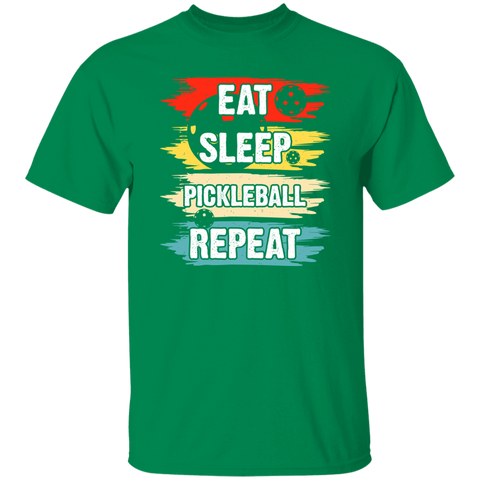 Eat Sleep Pickleball T-Shirt (Design on Front)