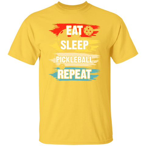 Eat Sleep Pickleball T-Shirt (Design on Front)