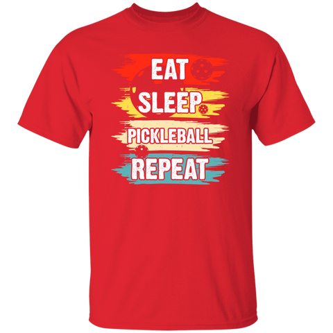 Eat Sleep Pickleball T-Shirt (Design on Front)