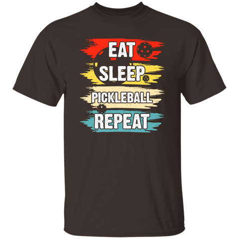 Eat Sleep Pickleball T-Shirt (Design on Front)