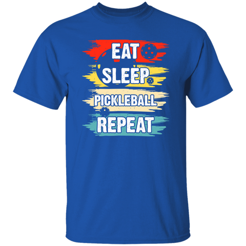 Eat Sleep Pickleball T-Shirt (Design on Front)