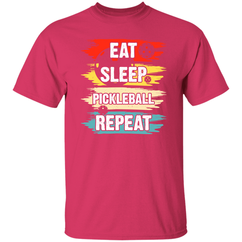 Eat Sleep Pickleball T-Shirt (Design on Front)