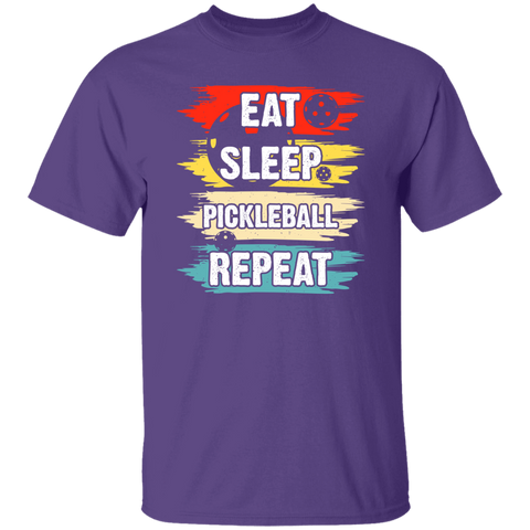 Eat Sleep Pickleball T-Shirt (Design on Front)